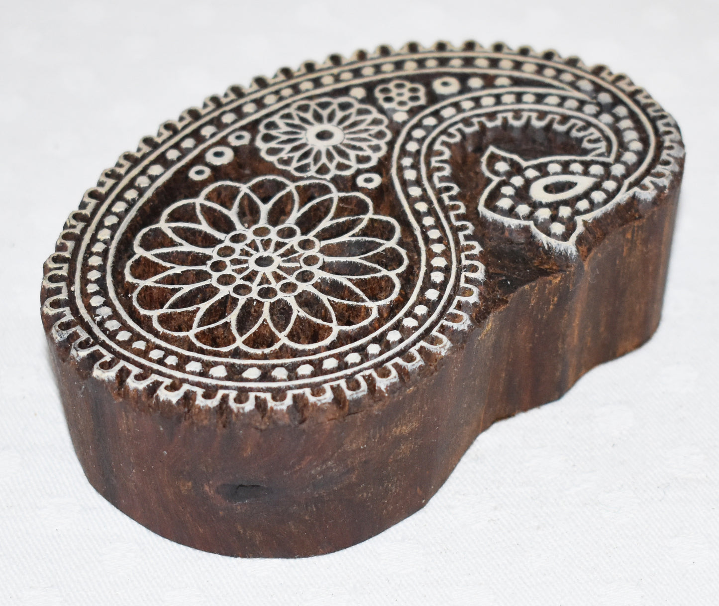 Indian Wooden Printing Block - Paisley