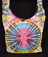 Tie Dye Cotton Monk Shoulder Bag