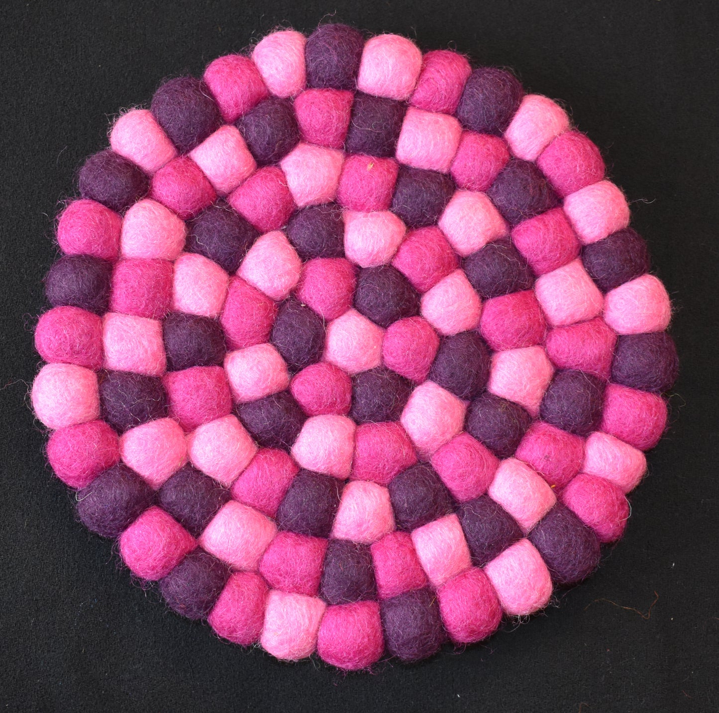 Large Pink Felt Ball Mat 20cm