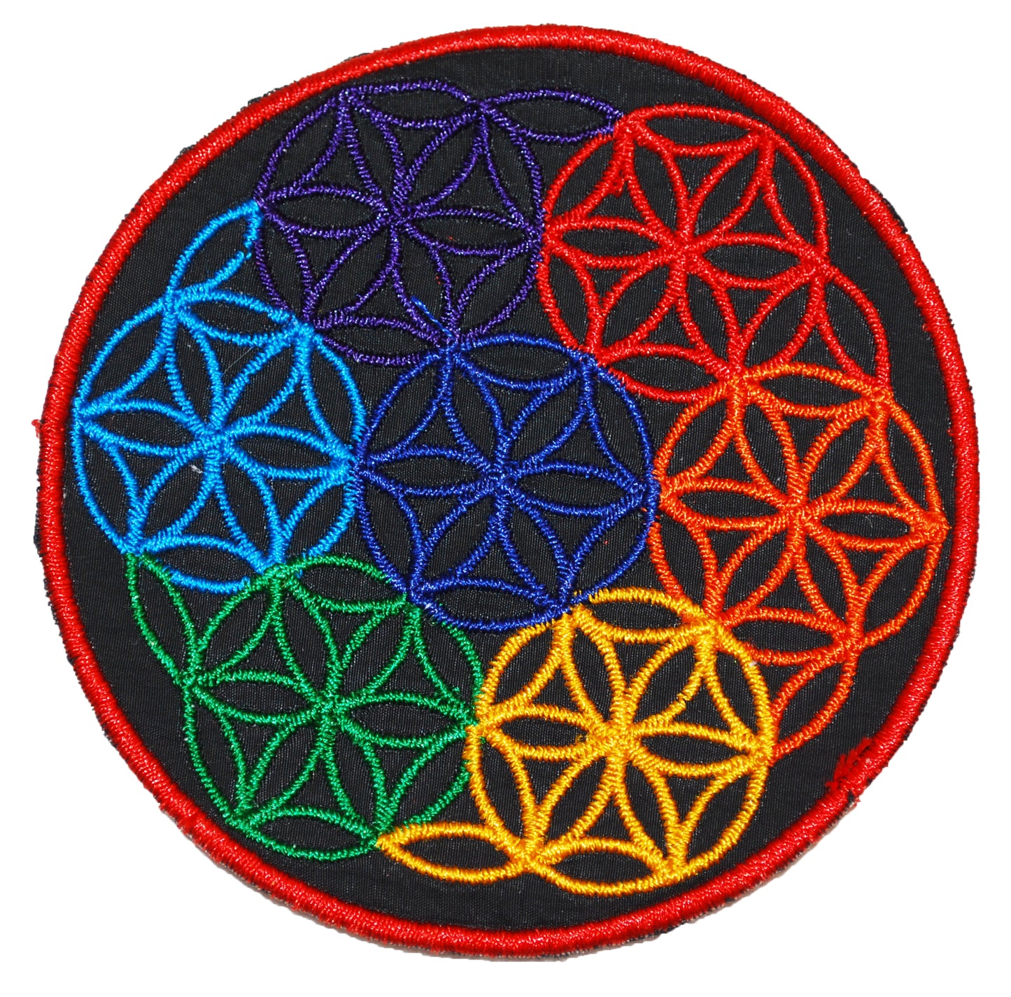 Rainbow Circle of Life Sew On Patch - 8cm