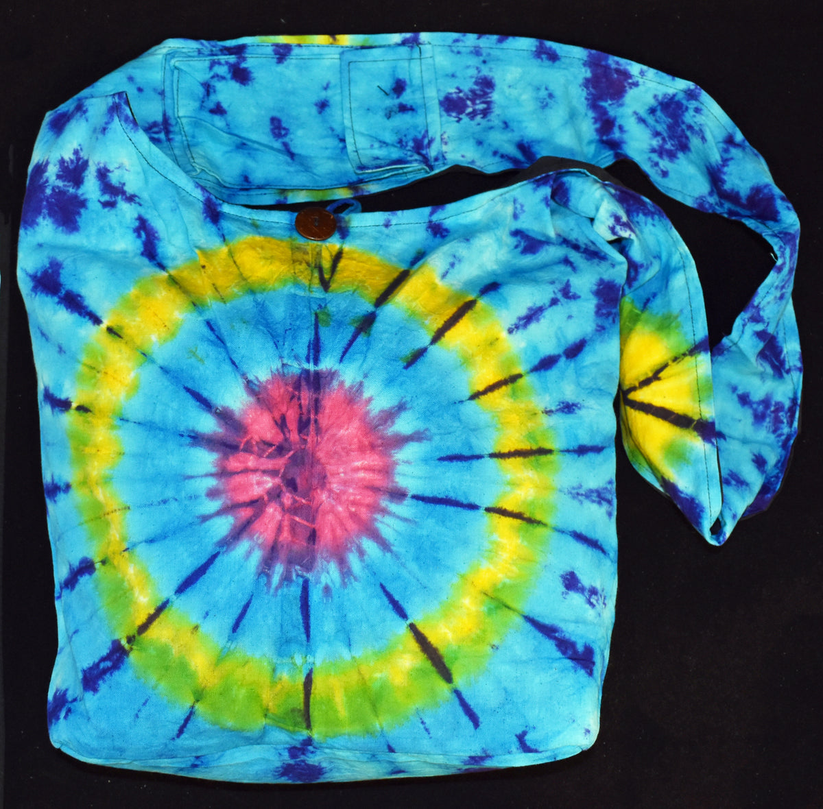 Tie Dye Cotton Monk Shoulder Bag