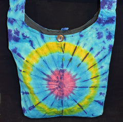 Tie Dye Cotton Monk Shoulder Bag