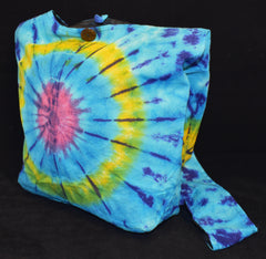 Tie Dye Cotton Monk Shoulder Bag