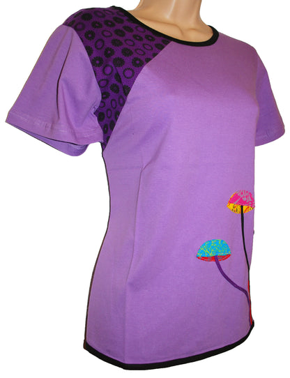 Mushroom Cotton T-Shirt Top