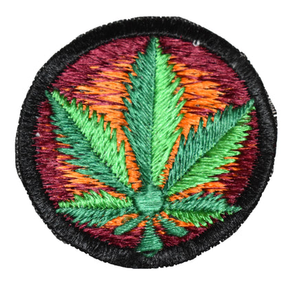 Hemp Leaf Sew On Patch - 6cm