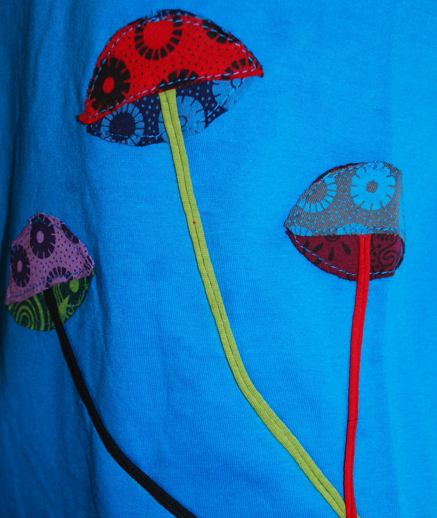 Mushroom Cotton T-Shirt Top