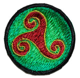 Celtic Spiral Sew On Patch - 6cm