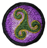 Celtic Spiral Sew On Patch - 6cm