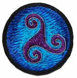 Celtic Spiral Sew On Patch - 6cm