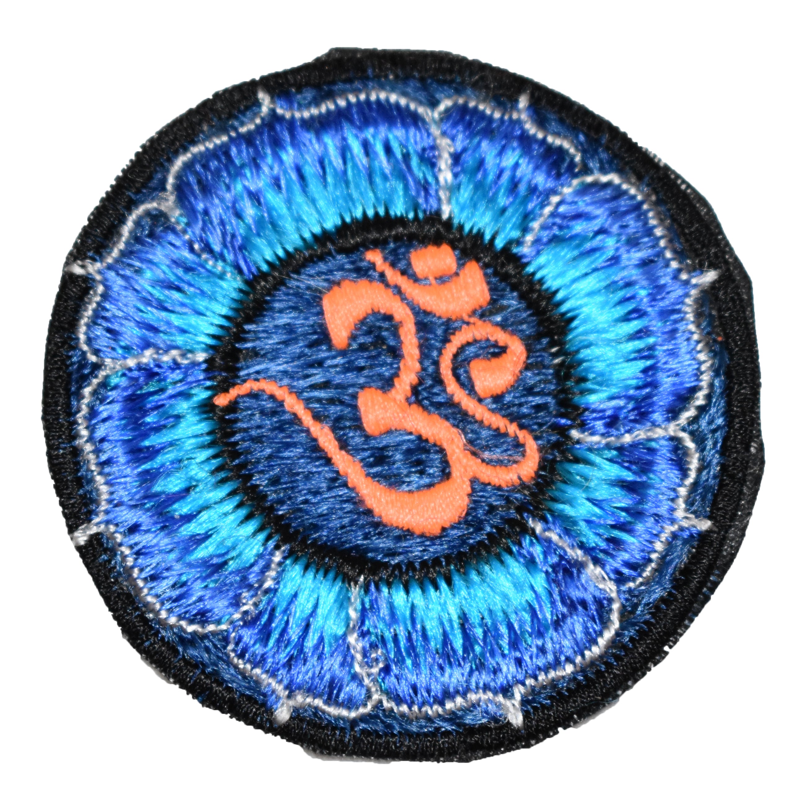 Lotus Flower Om Sew On Patch - 6cm