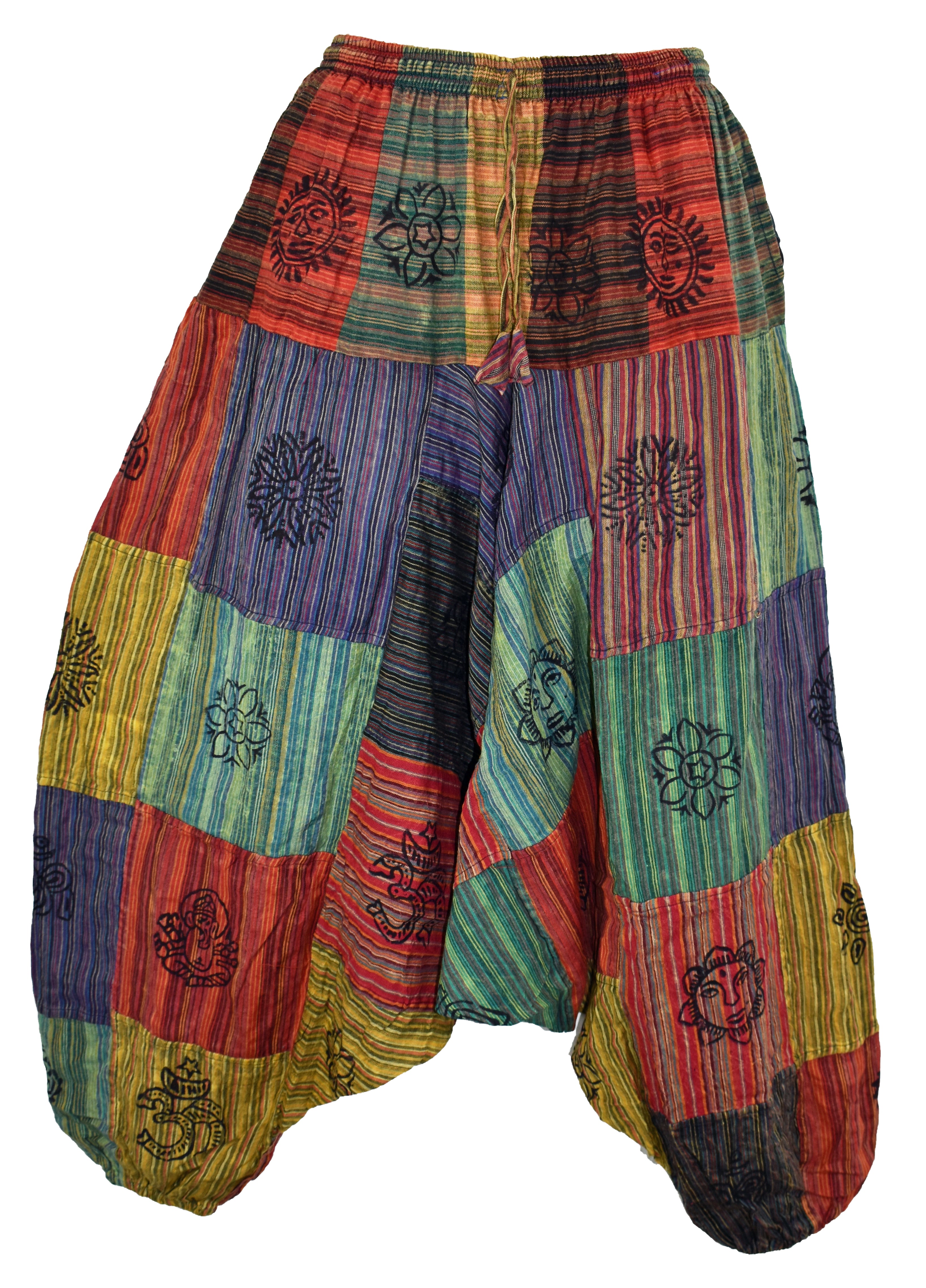 Buy Blue Malai Cotton Patchwork Trousers For Men by Mayank Modi - Men  Online at Aza Fashions.