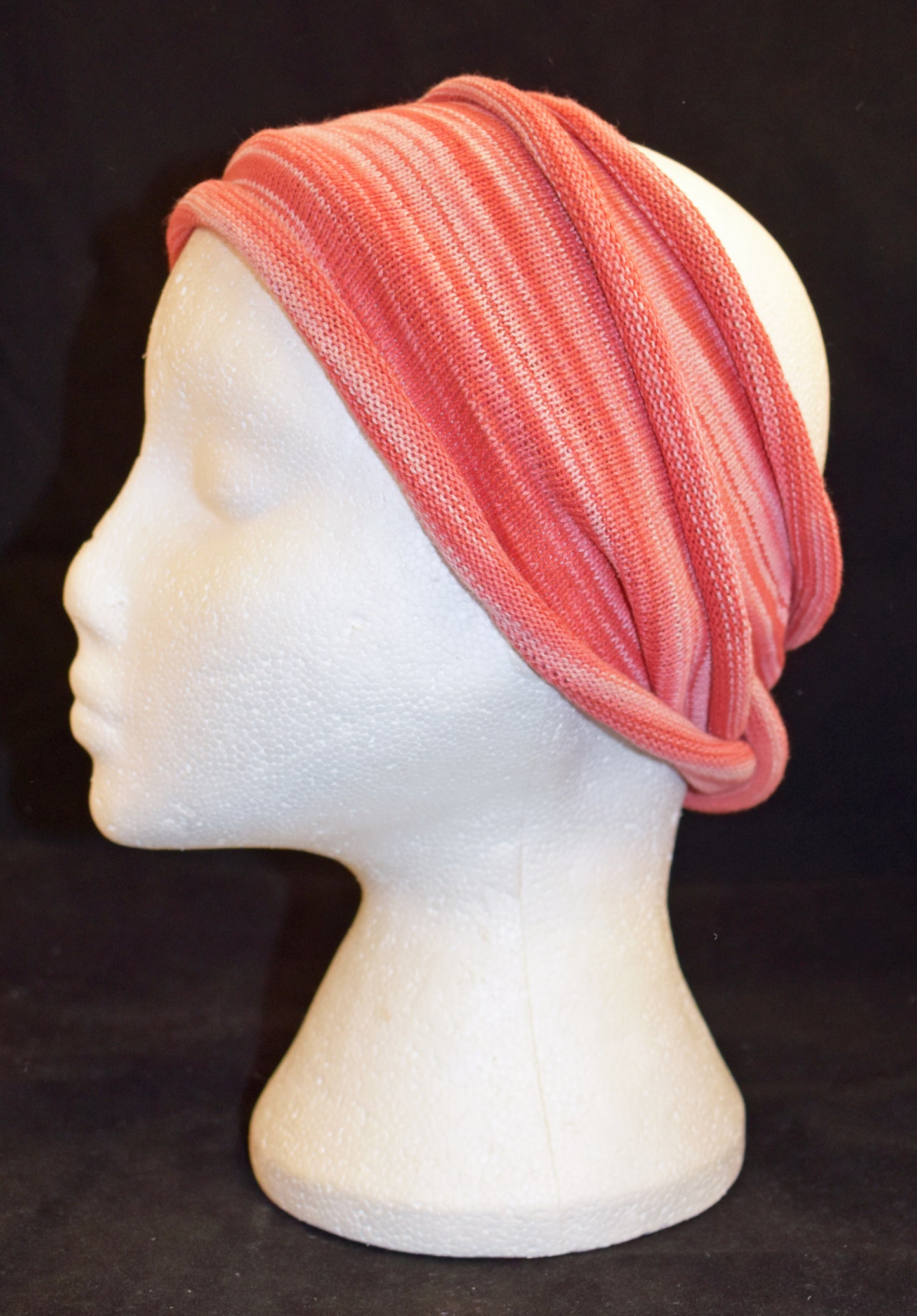 Long Double Striped Cotton Hair Band