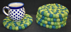 Large Green Felt Ball Mat 20cm
