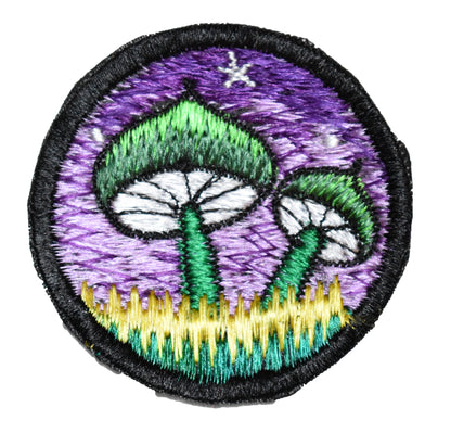 Double Mushroom Sew On Patch - 6cm