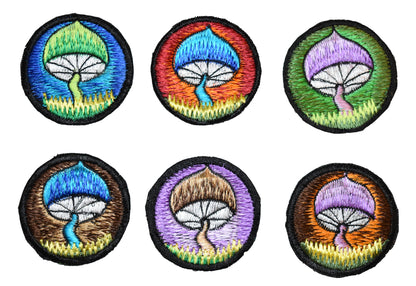 Mushroom Sew On Patch - 6cm