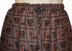 Elephant Print Cotton Trousers