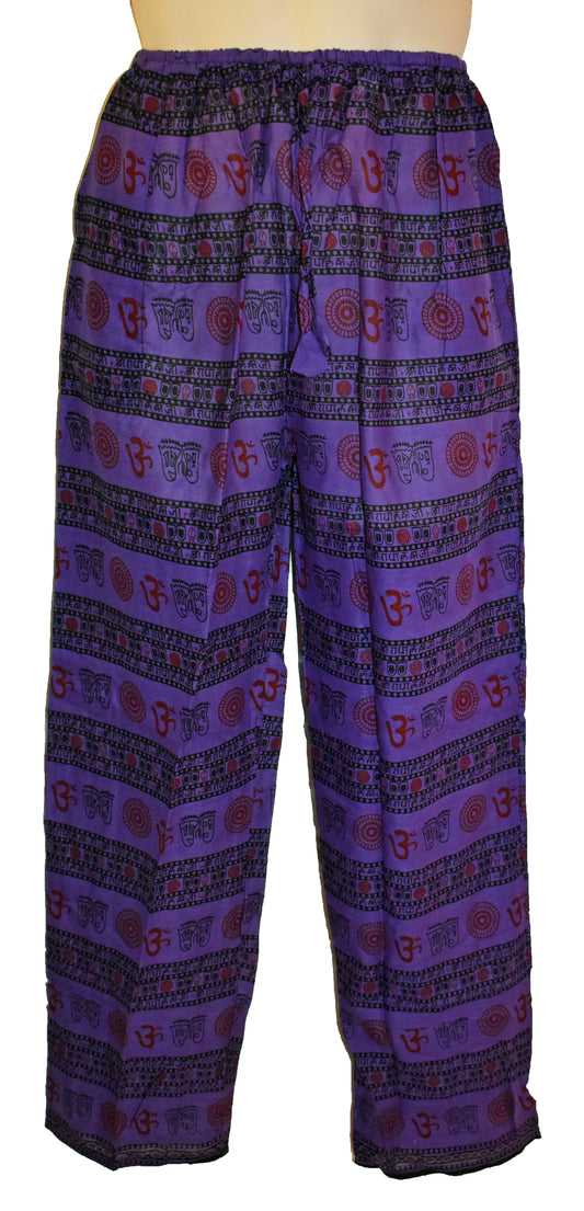 Summer Printed Cotton Trousers