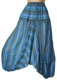 Striped Cotton Harem Trousers