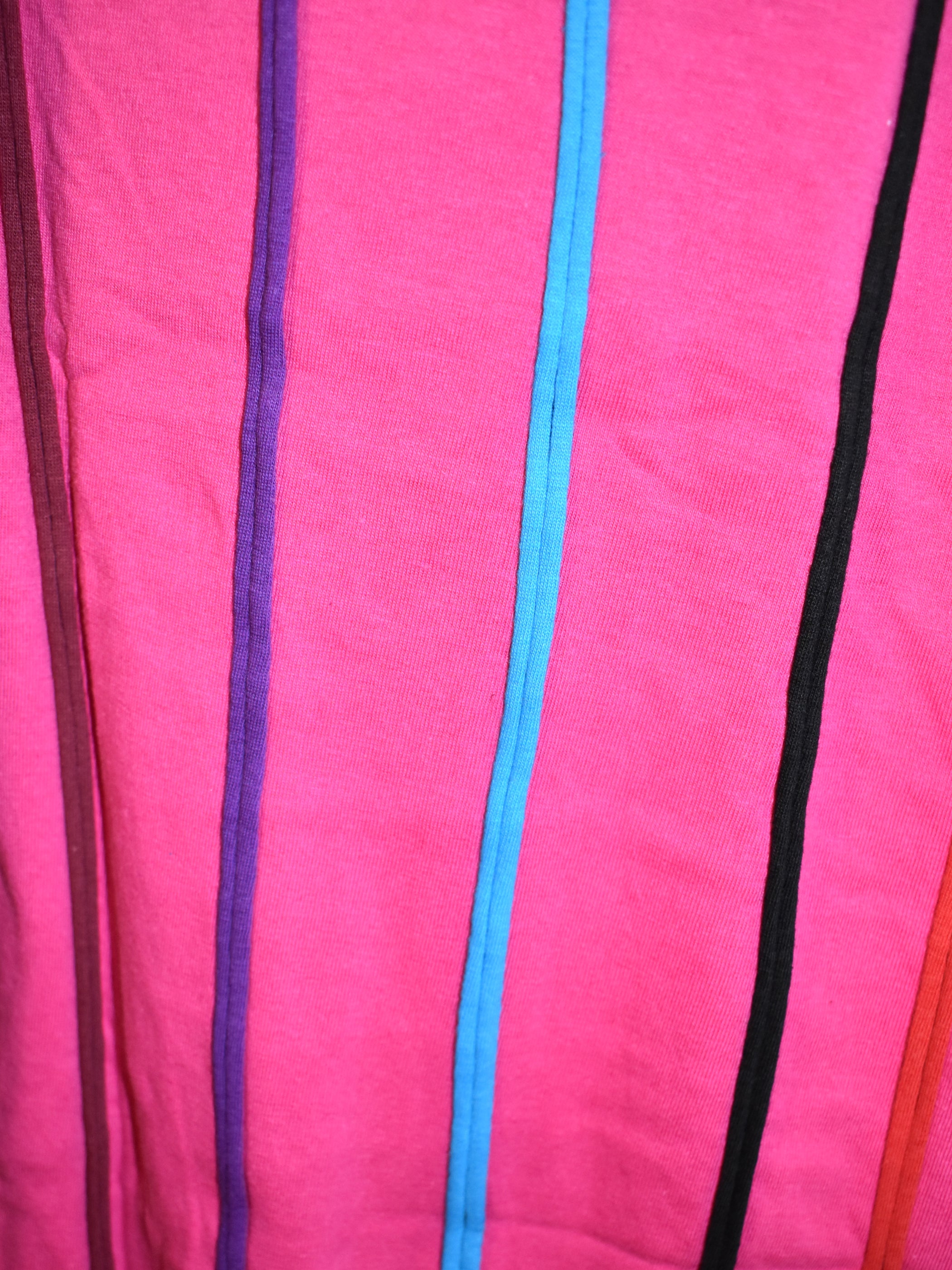 Striped Cotton Wide Leg Trousers