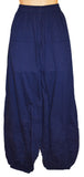 Striped Cotton Wide Leg Trousers