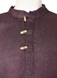 Plain Cotton Collarless Shirt