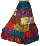 Tie Dye Patchwork Gypsy Skirt