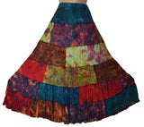 Tie Dye Patchwork Gypsy Skirt
