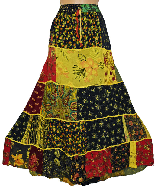 Patchwork Indian Gypsy Skirt