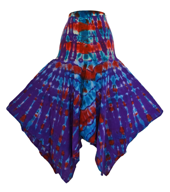 Tie Dye Pixie Hem Skirt Dress Small 8 - 12