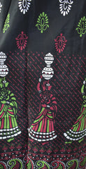 Printed Cotton Wide Leg Trousers