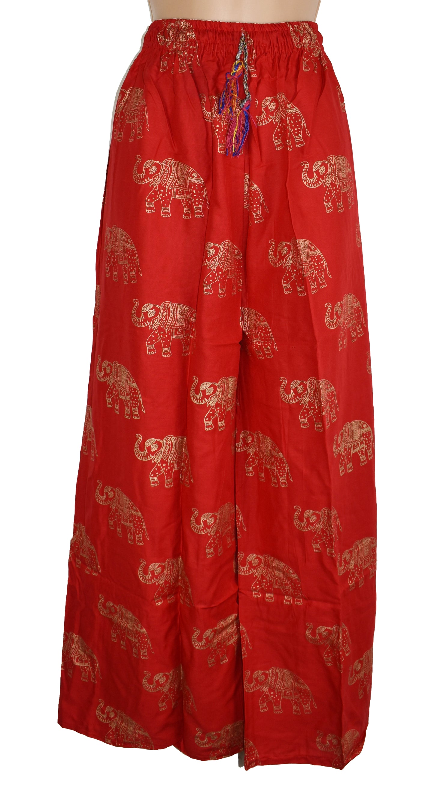 Printed Rayon Wide Leg Trousers