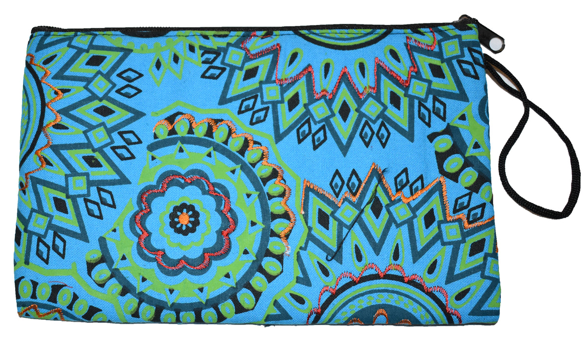 Large Printed Cotton Purse Pencil Case