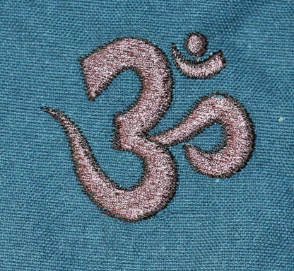 Embroidered Om Cotton Bum Bag