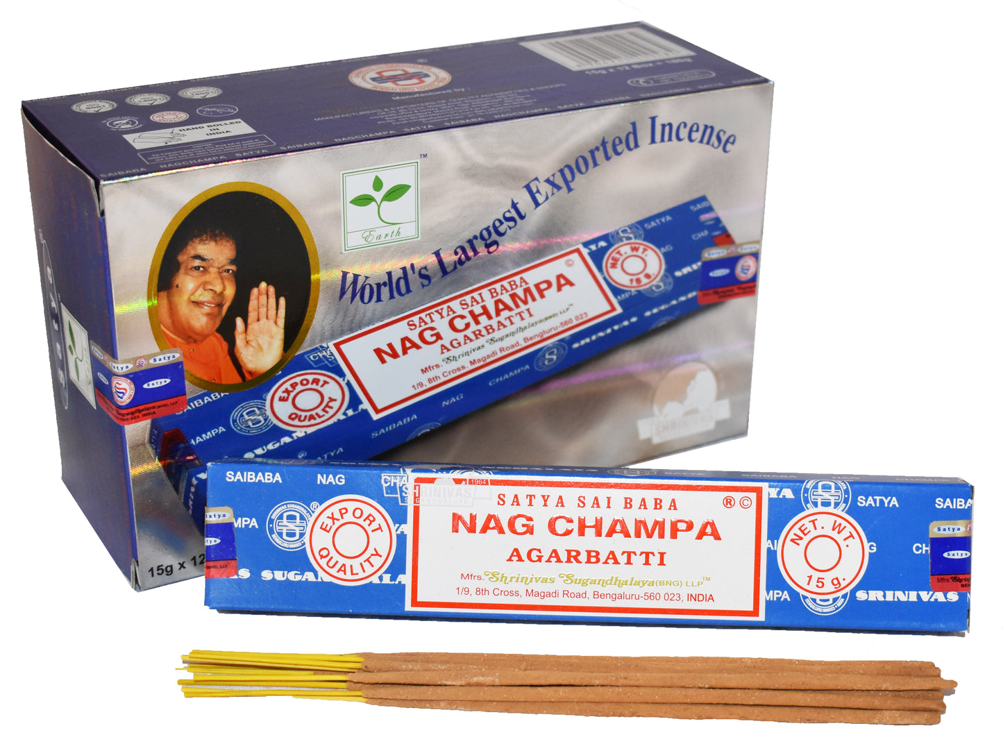 Satya Nag Champa Incense 15g 12 Sticks