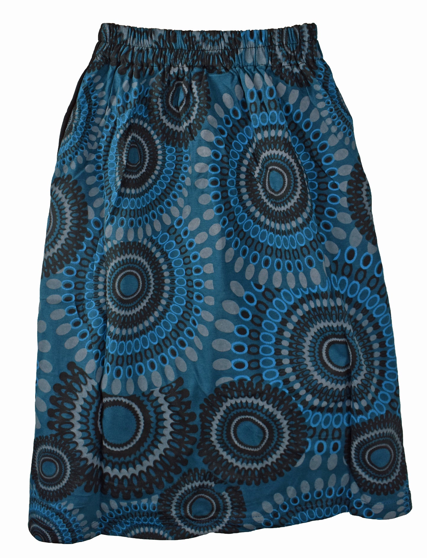Mandala Print Cotton Skirt