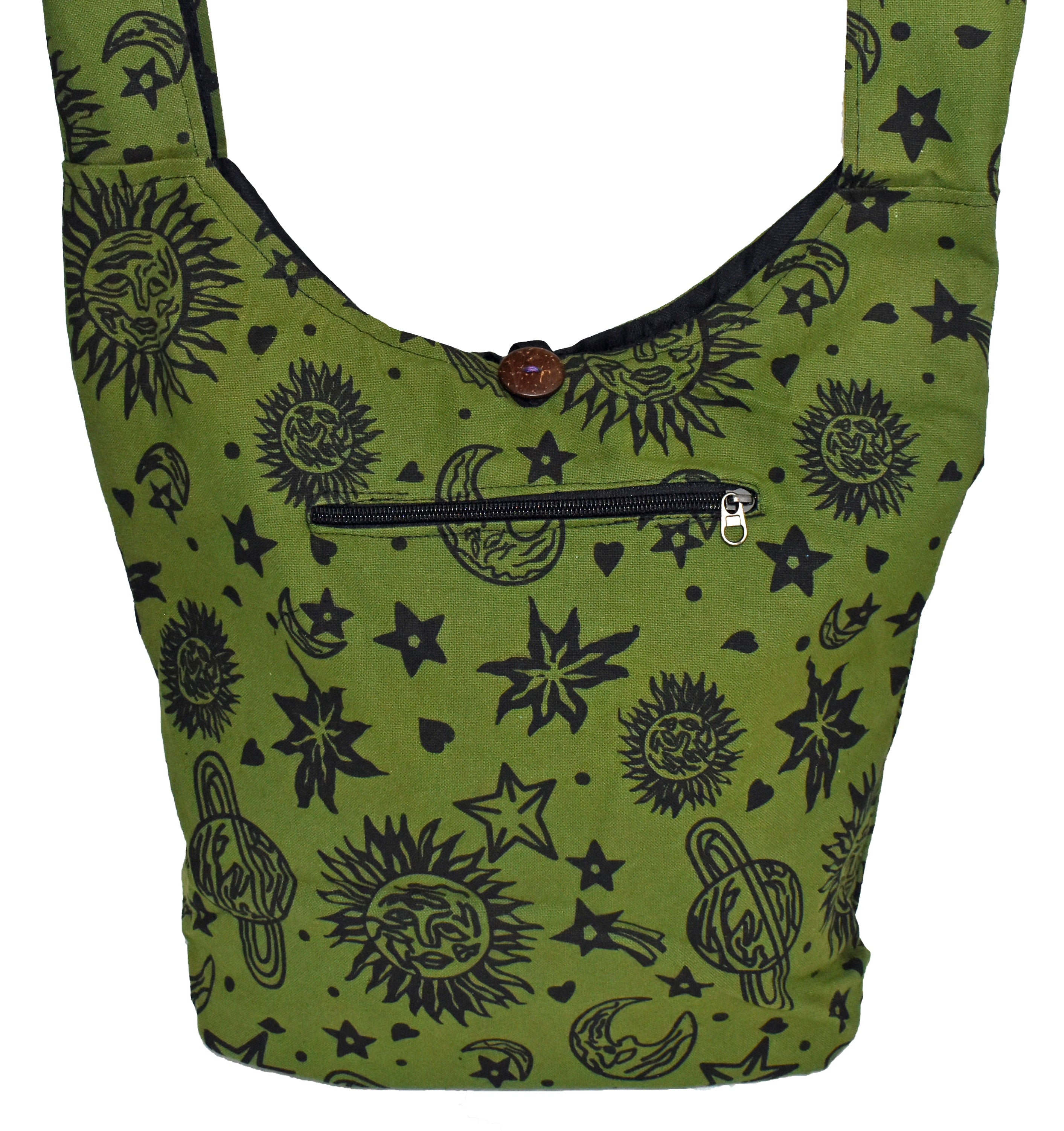 PANASIAM shoulder bag, Extra stable shoulder bag, with zipper & wooden  button | eBay