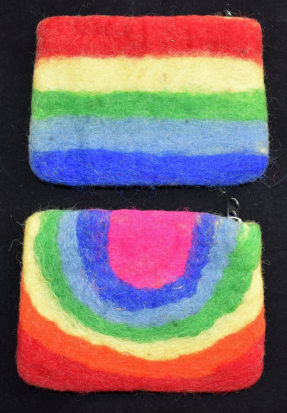 Felt Purse - Rainbows