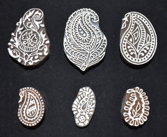 Indian Wood Printing Block Set -  Paisley