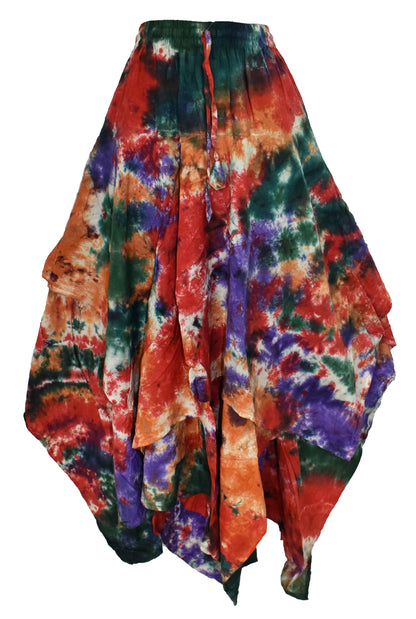 Pixie Hem Tie Dye Skirt - Small