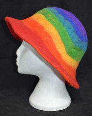 Rainbow Felt Hat