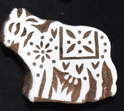 Indian Wood Printing Block - Animals